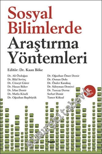 Sosyal Bilimlerde Araştırma Yöntemleri -        2022