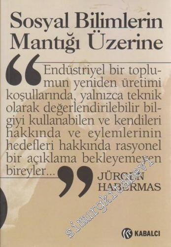 Sosyal Bilimlerin Mantığı Üzerine -