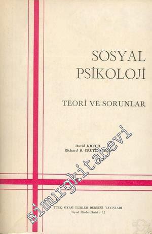 Sosyal Psikoloji: Teori ve Sorunlar -
