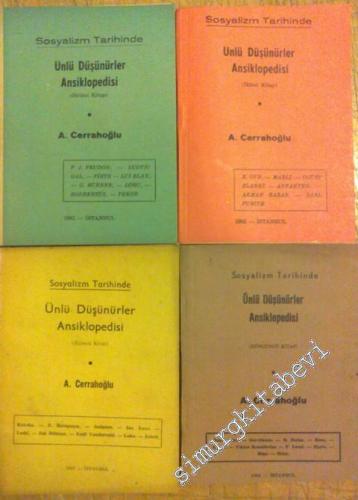 Sosyalizm Tarihinde Ünlü Düşünürler Ansiklopedisi 4 KİTAP -