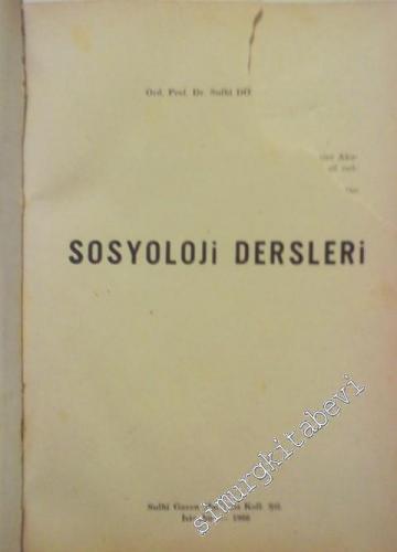 Sosyoloji Dersleri -