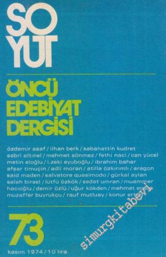 Soyut Aylık Edebiyat Dergisi - Sayı: 73 Kasım