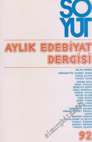 Soyut Aylık Edebiyat Dergisi - Sayı: 92      Haziran