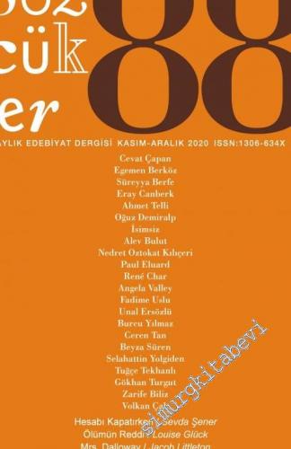 Sözcükler İki Aylık Edebiyat Dergisi  - Bir kitap müzesi tasarımı  - Sayı: 88      Kasım - Aralık