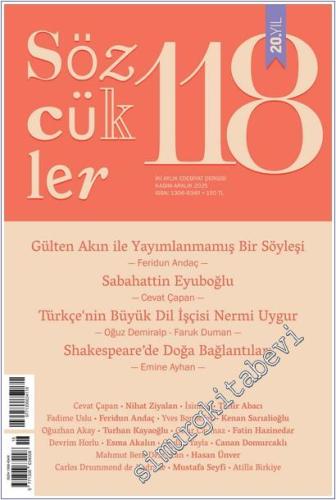 Sözcükler İki Aylık Edebiyat Dergisi - Sayı: 118      Kasım - Aralık 2025
