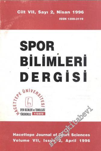 Spor Bilimleri Dergisi - Cilt: 7, Sayı: 2, Nisan 1996