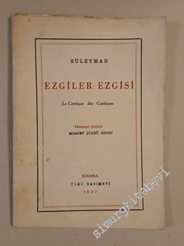 Süleyman Ezgiler Ezgisi İMZALI - 1937