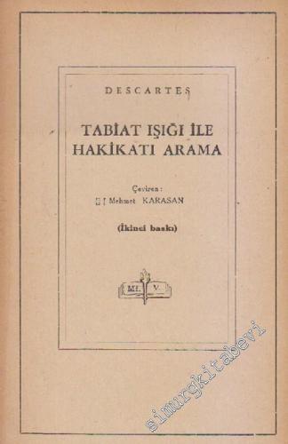 Tabiat Işığı ile Hakikati Arama -        1960