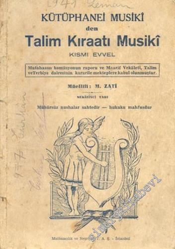 Talim Kıraatı Musiki Kısmı Evvel -