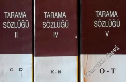 Tarama Sözlüğü : XIII. Yüzyıldan Beri Türkiye Türkçesi İle Yazılmış Kitaplardan Toplanan Tanıklarıyla Tarama Sözlüğü 8 Cilt TAKIM -        1996