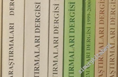 Tarih Araştırmaları Dergisi Sayı: 1 - 50; Cilt: 1 - 30; Yıl: 1963 - 2011 TAKIM -