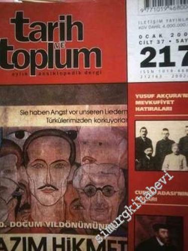 Tarih ve Toplum Aylık Ansiklopedik Dergi - Sayı: 217, Ocak 2002       2002