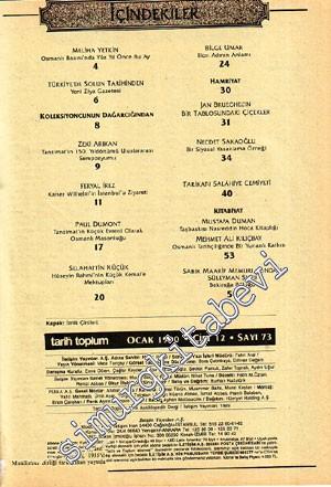Tarih ve Toplum Cilt 13:  Aylık Ansiklopedik Dergi, Sayı:73 - 78 - Sayı 73 - 78, Yıl 1990  Cilt: 13