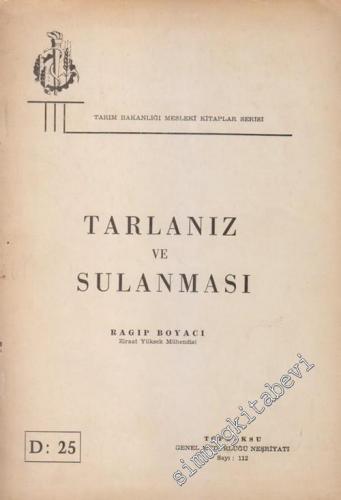 Tarlanız ve Sulanması -        1961