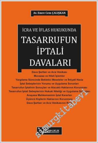 Tasarrufun İptali Davası - İcra ve İflas Hukukunda - 2025