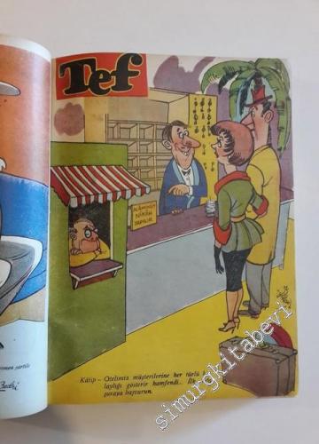 Tef Haftalık Çarşamba Günleri Çıkar  Siyasi Mizah Gazetesi 1-48 : (22 Haziran 1960 - 17 Mayıs 1961) - Sayı: 1  1     1960