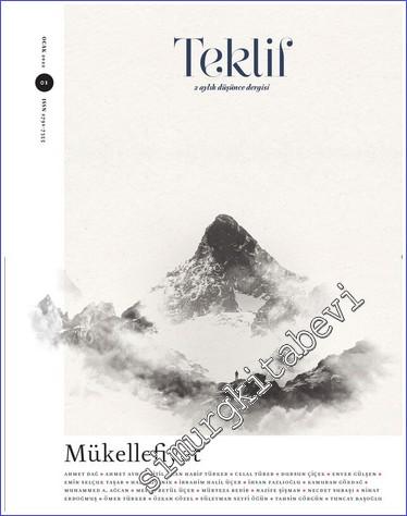 Teklif Dergisi - Mükellefiyet - Sayı: 1      Ocak 2022