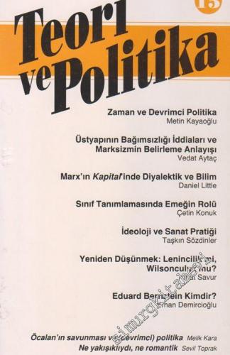 Teori ve Politika Dergisi - Dosya: İslâm ve Marksizm - 15
