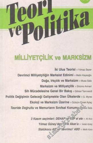 Teori ve Politika Dergisi - Dosya: Milliyetçilik ve Marksizm - 27