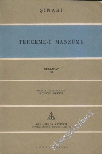 Terceme - i Manzume: Külliyat 3