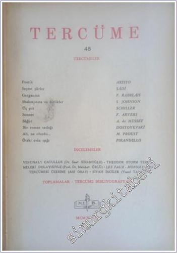 Tercüme Dergisi - Sayı: 45 Cilt: 8 Mayıs - Nisan