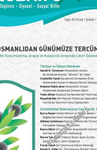Tezkire Dergisi - Osmanlıdan Günümüze Tercüme - Sayı: 63      Ocak - Şubat - Mart 2018