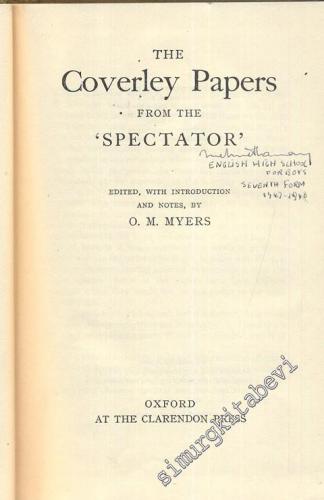 The Coverley Papers from the ‘Spectator'