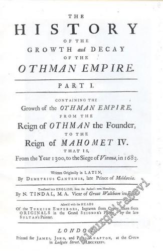 The History of the Growth and Decay of the Othman Empire Part I - Cont