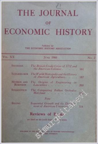 The Journal Of Economic History - Number: 2  Vol: XX    June 1960