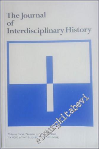 The Journal Of Interdisciplinary History - Sayı: 2 - Vol: 31      Autumn 2000