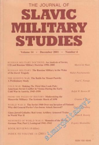 The Journal of Slavic Military Studies - Volume 14, No: 4, September 2