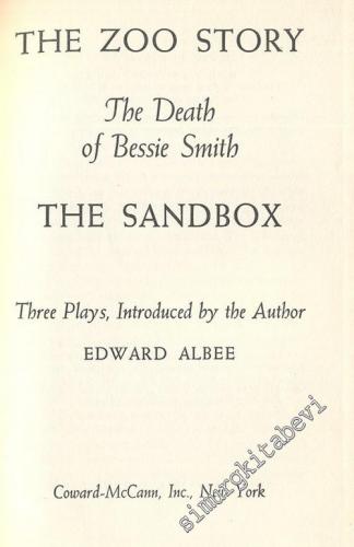 The Zoo Story, The Death of Bessie Smith, The Sandbox