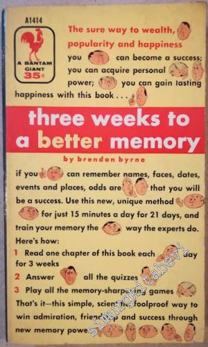 Three Weeks to a Better Memory