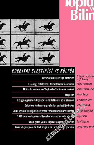 Toplum ve Bilim - Üç Aylık Dergi -Dosya: Edebiyat Eleştirisi ve Kültür - Sayı: 141