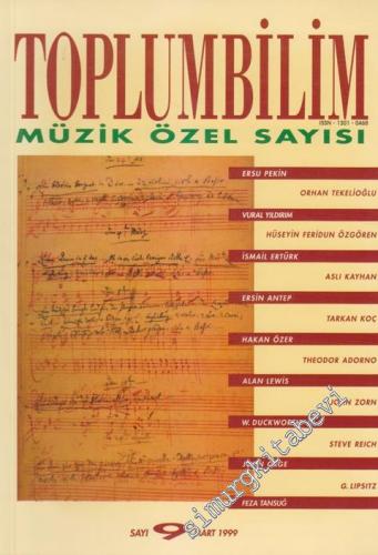 Toplumbilim Altı Aylık Dergi, Müzik Özel Sayısı - Sayı: 9      Mart