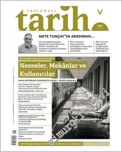 Toplumsal Tarih Dergisi - Hijyenin Maddi Kültürü: Nesneler, Mekânlar v