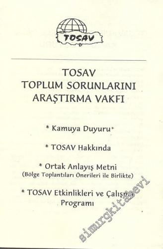 TOSAV: Toplum Sorunlarını Araştırma Vakfı -