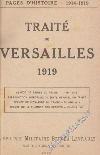 Traité de Versailles 1919 -