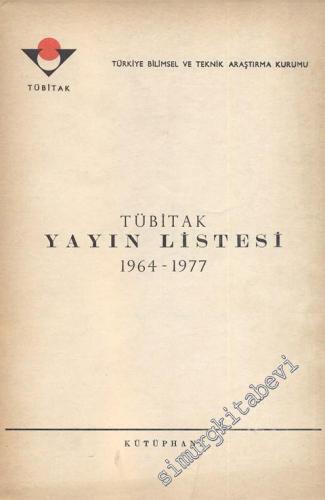 TÜBİTAK Yayın Listesi 1964 - 1977