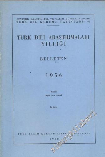 Türk Dili Araştırmaları Yıllığı Belleten 1956 - Yıl: 1956