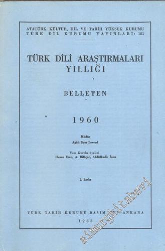 Türk Dili Araştırmaları Yıllığı Belleten 1960 - Yıl: 1960