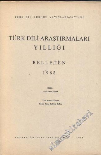 Türk Dili Araştırmaları Yıllığı Belleten 1968