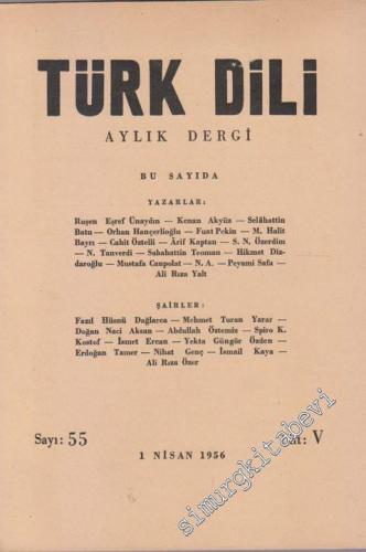 Türk Dili Aylık Dergi - 55  5    Nisan