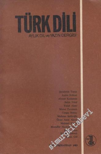 Türk Dili Aylık Dil Dergisi  - 378  XLVI  32  Haziran