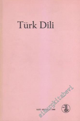Türk Dili: Aylık Dil Dergisi - 435 Mart
