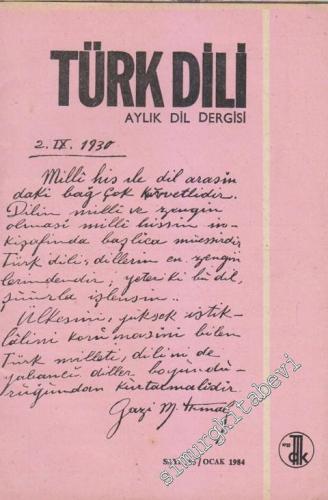 Türk Dili Aylık Dil Dergisi - Sayı: 385 Ocak