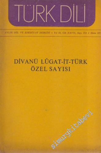 Türk Dili Aylık Dil ve Edebiyat Dergisi: Divanü Lügat - it - Türk Özel