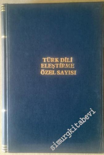 Türk Dili: Aylık Dil ve Edebiyat Dergisi, Eleştiri Özel Sayısı Cilt 2 