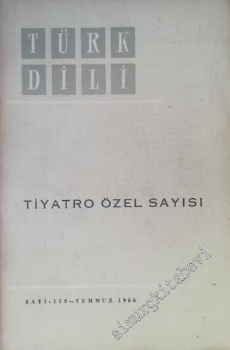 Türk Dili Aylık Dil ve Edebiyat Dergisi, Tiyatro Özel Sayısı - Sayı: 1