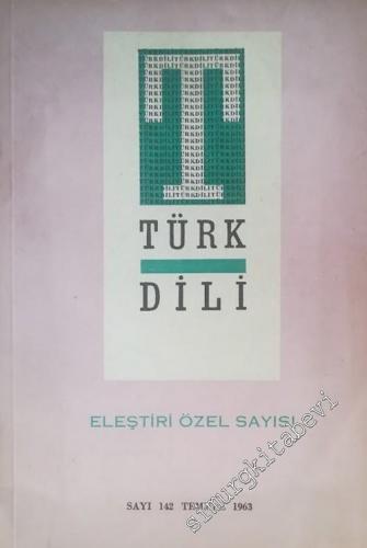 Türk Dili Dergisi Eleştiri Özel Sayısı 2 Cilt TAKIM - Sayı: 142 / 234 